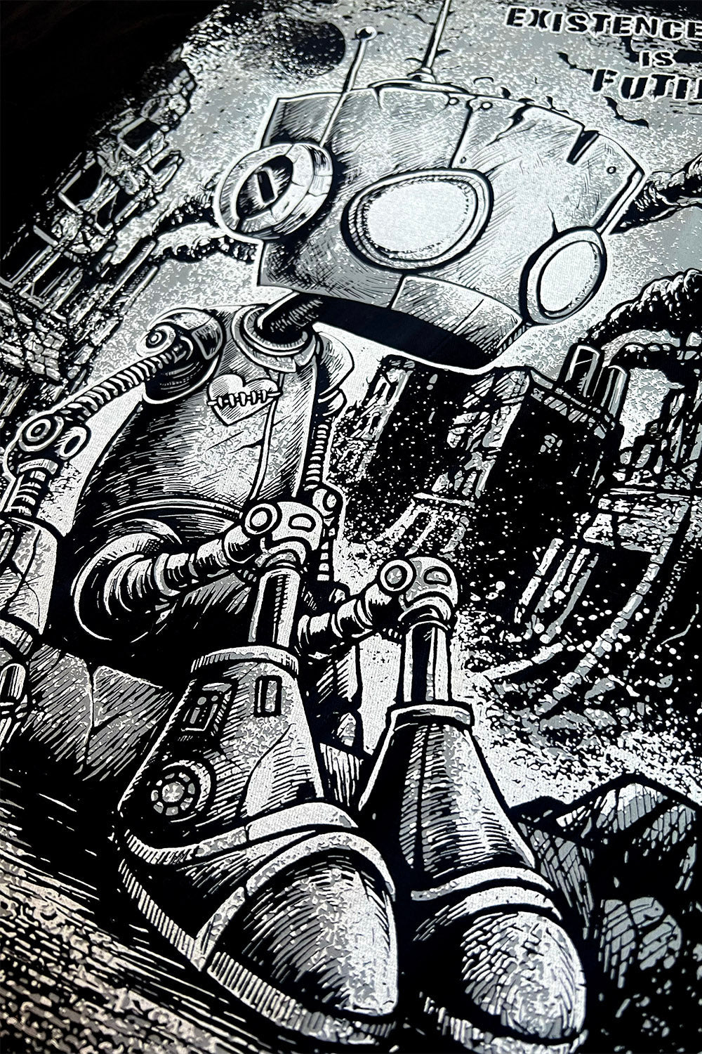 dark humor emo robot shirt