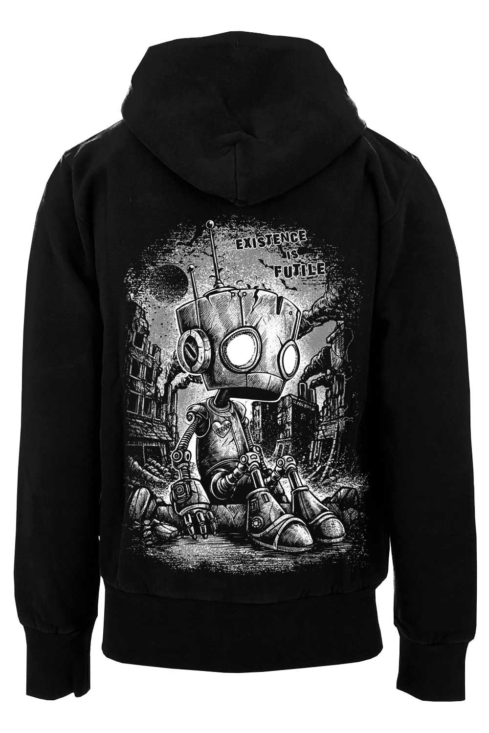 mens emo robot hoodie