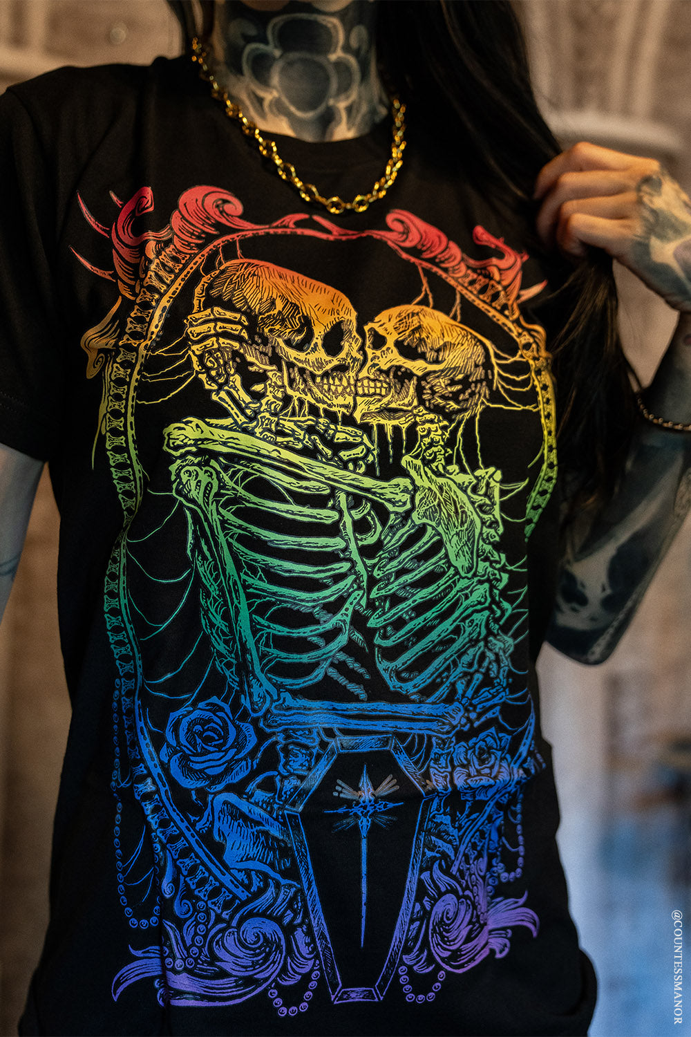 emo rainbow shirt