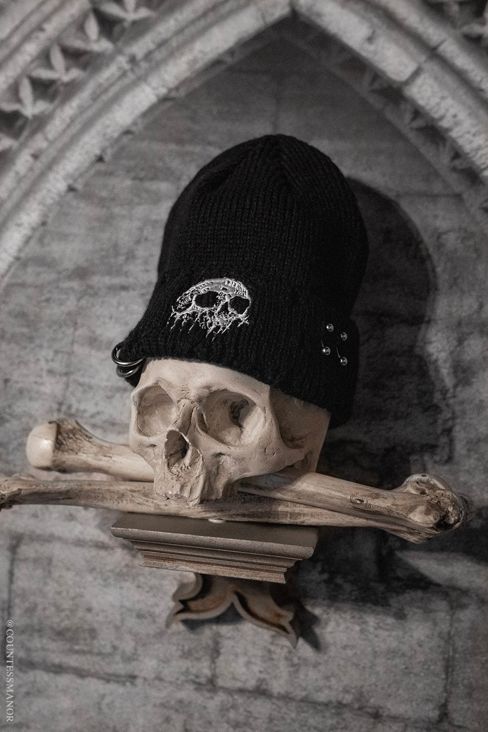 heavy metal style beanie hat