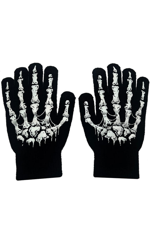 gothic halloween gloves