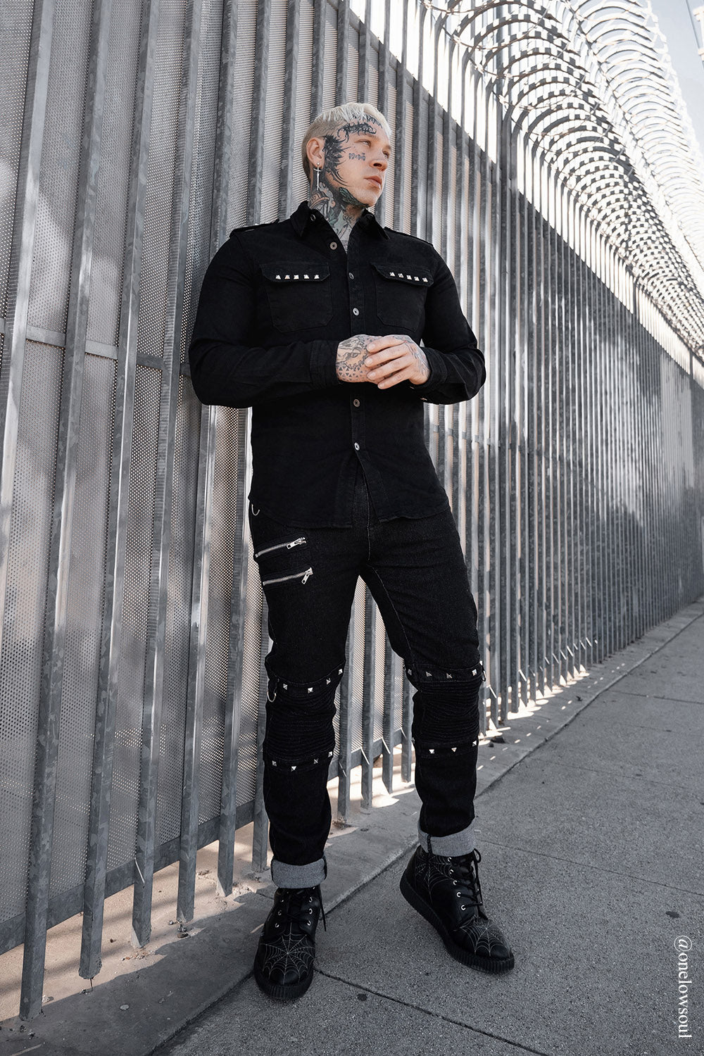 plus size mens goth pants