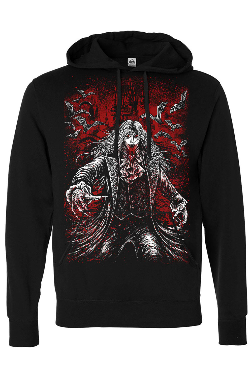 vampire gothic mens pullover hoodie