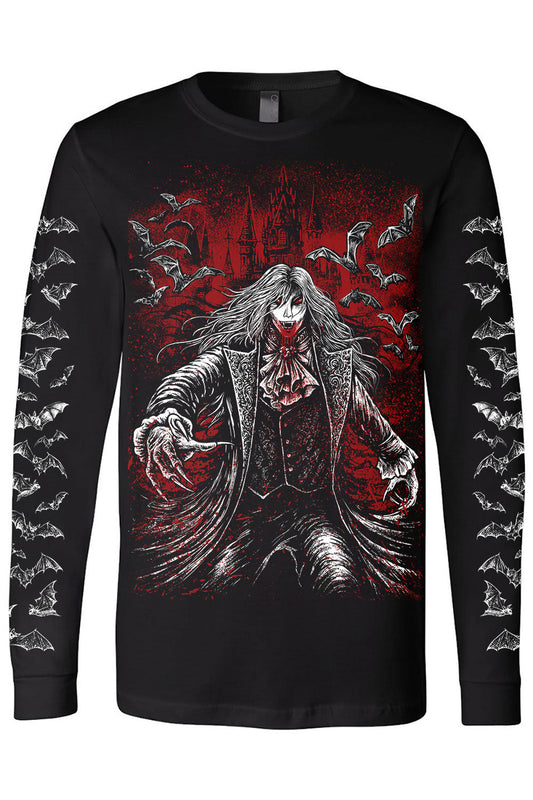 vampire goth long sleeve tshirt