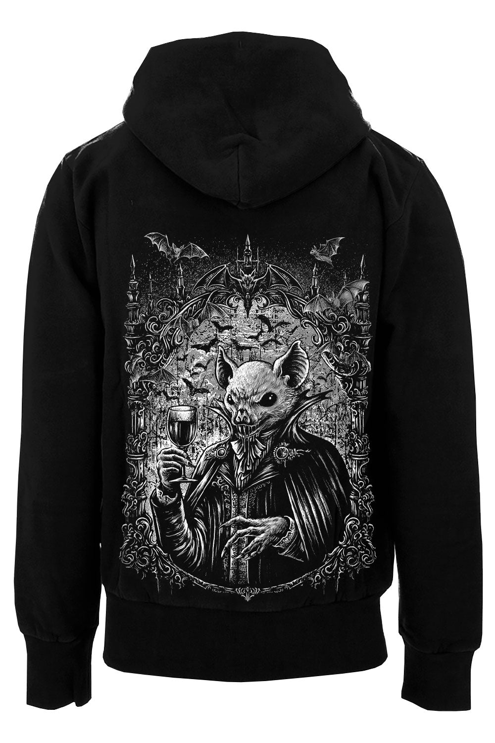 bat dracula hoodie jacket