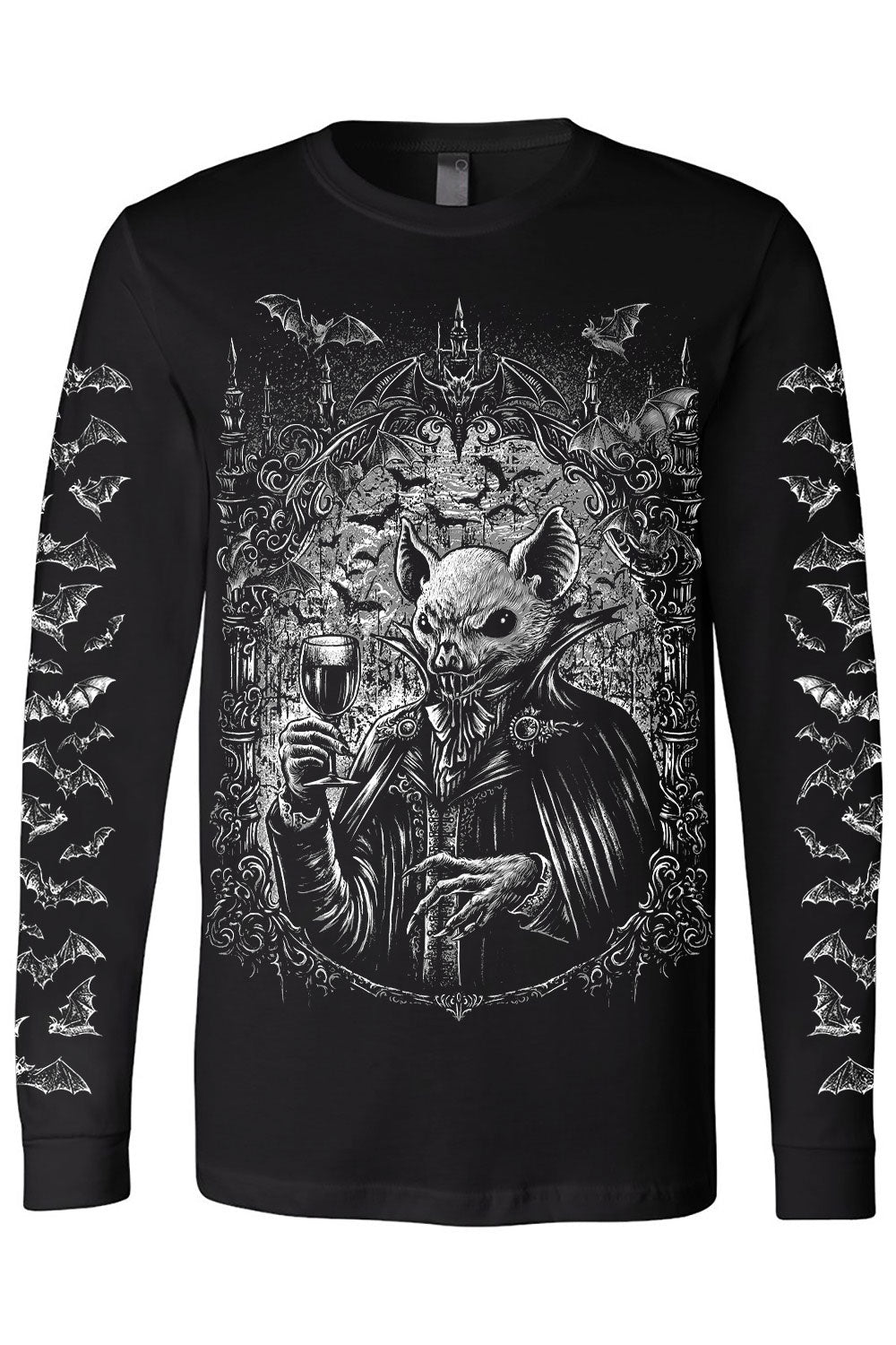 gothic bat sleeve tshirt