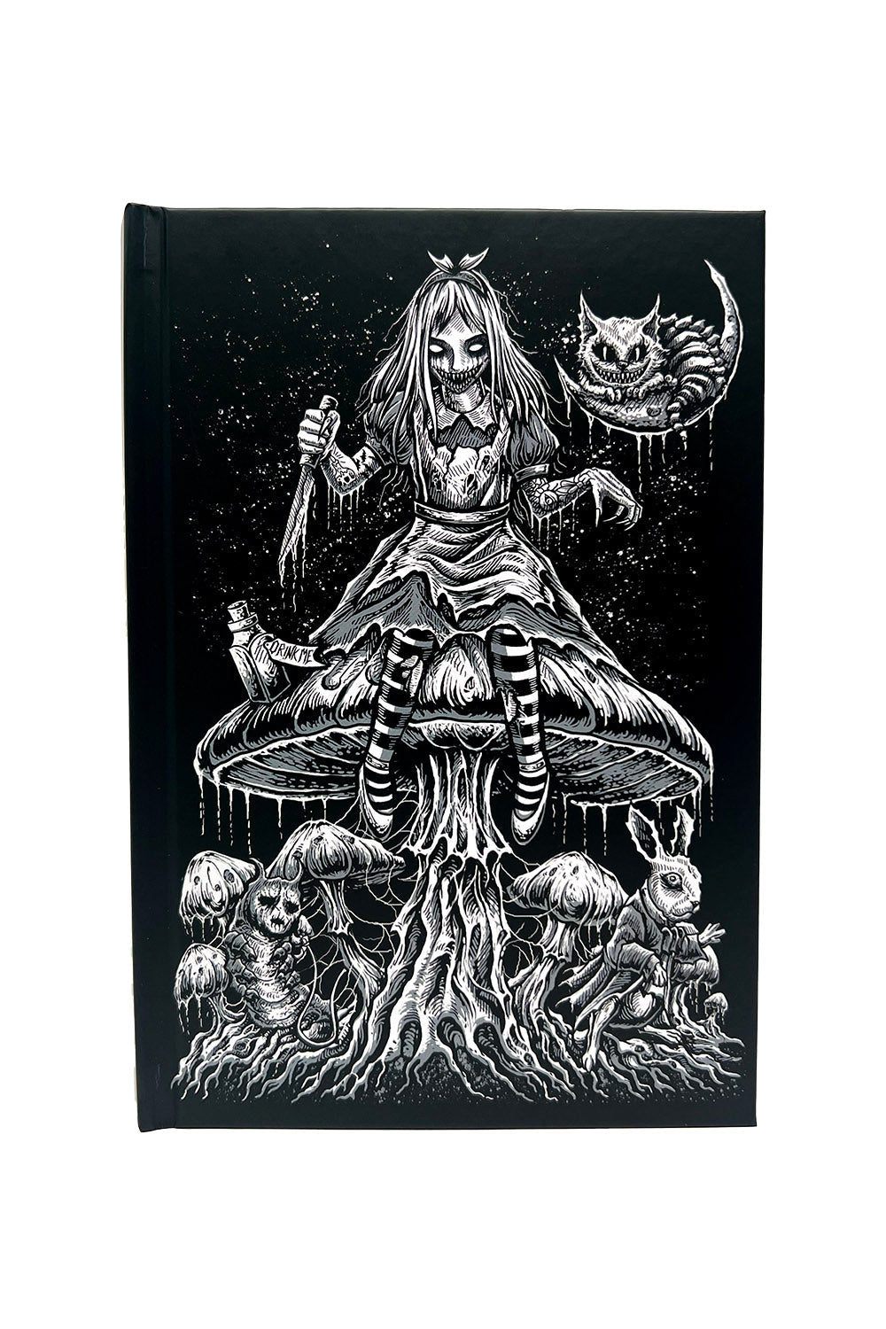 spooky whimsical alice in wonderland diary 