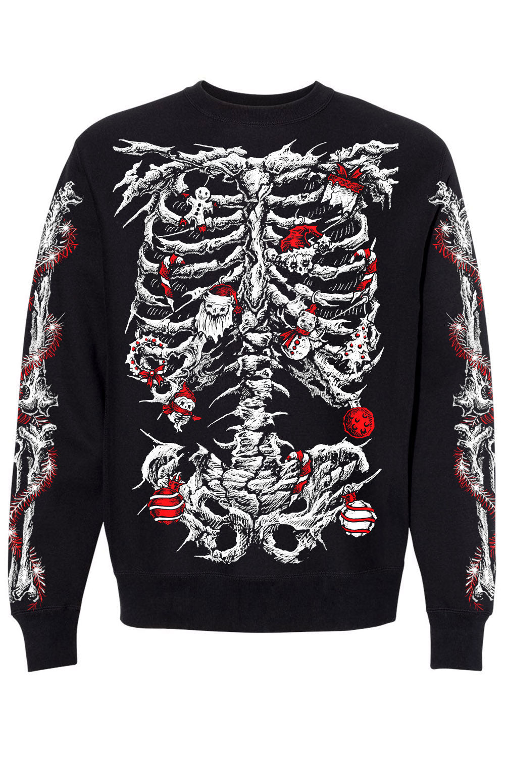 skeleton ribcage sweatshirt