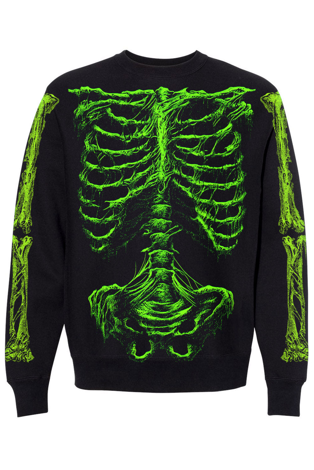 cybergoth skeleton sweatshirt