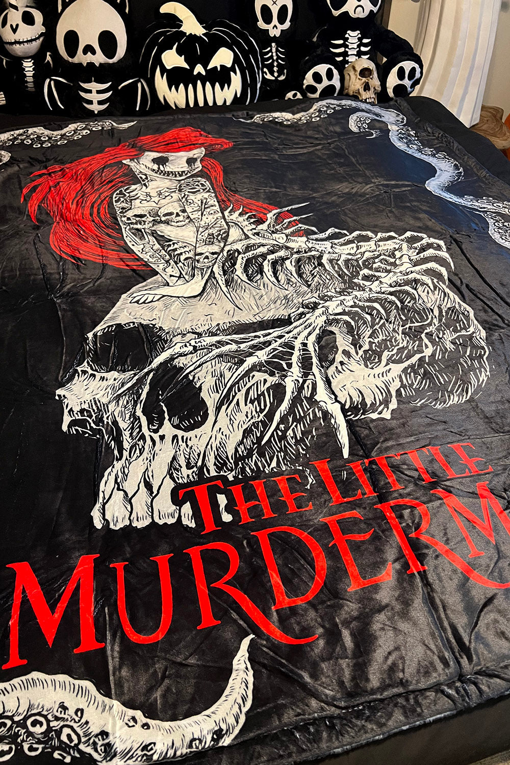 The Little Murdermaid Throw Blanket