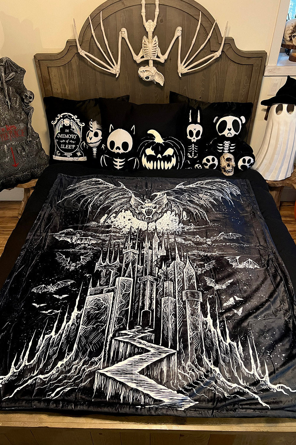 Vampire Castle Throw Blanket