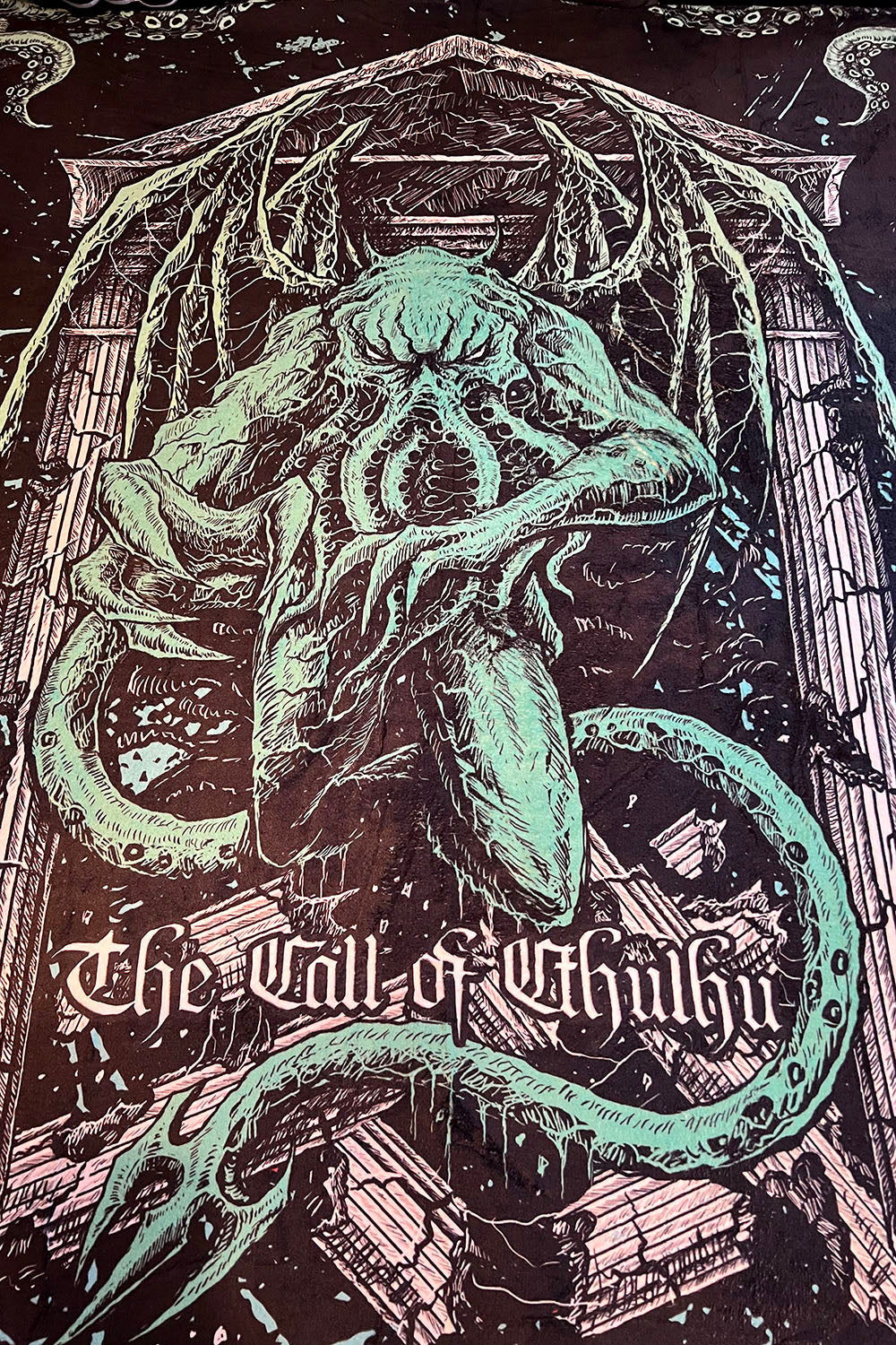 The Call of Cthulhu Throw Blanket