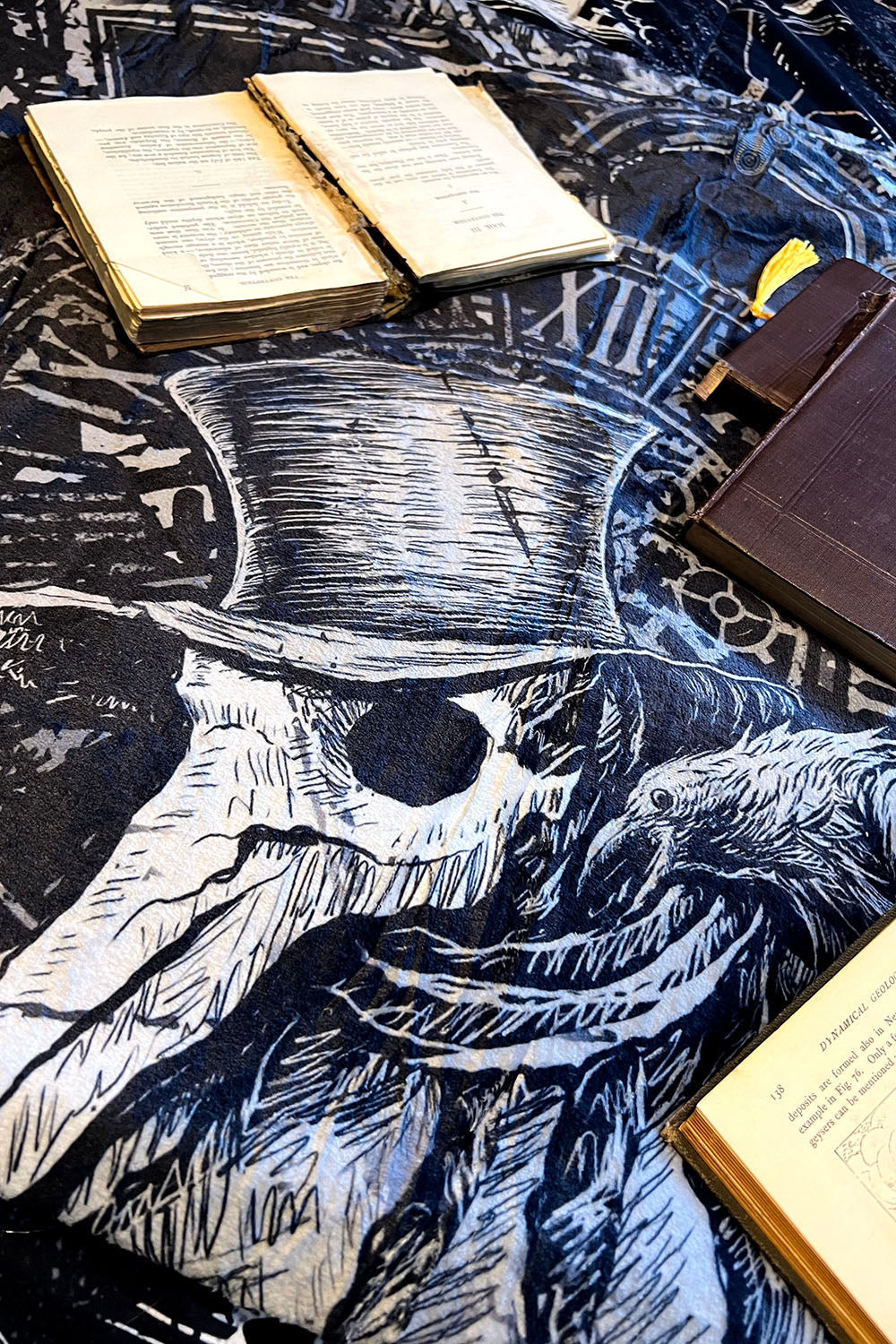 Plague Doctor Throw Blanket