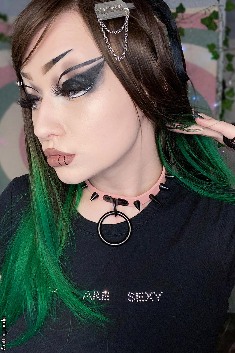 Pale Pink Death Choker [BLACK O-RING]