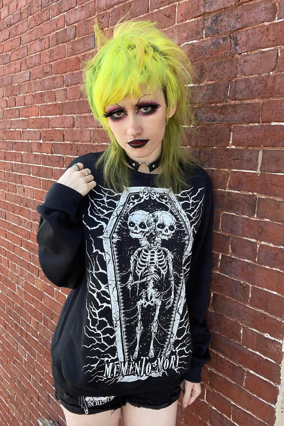 Memento Mori Conjoined Skeleton Twins Sweatshirt – VampireFreaks Wholesale