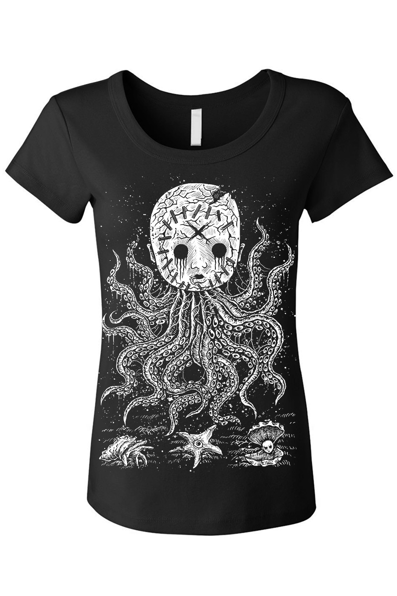 Sea Creepture Babydoll Octopus Tee [Multiple Styles Available]