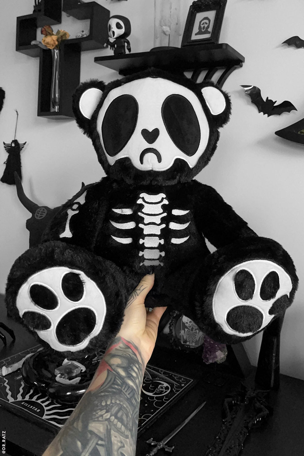 Grumpy Bones Bear Plush Toy