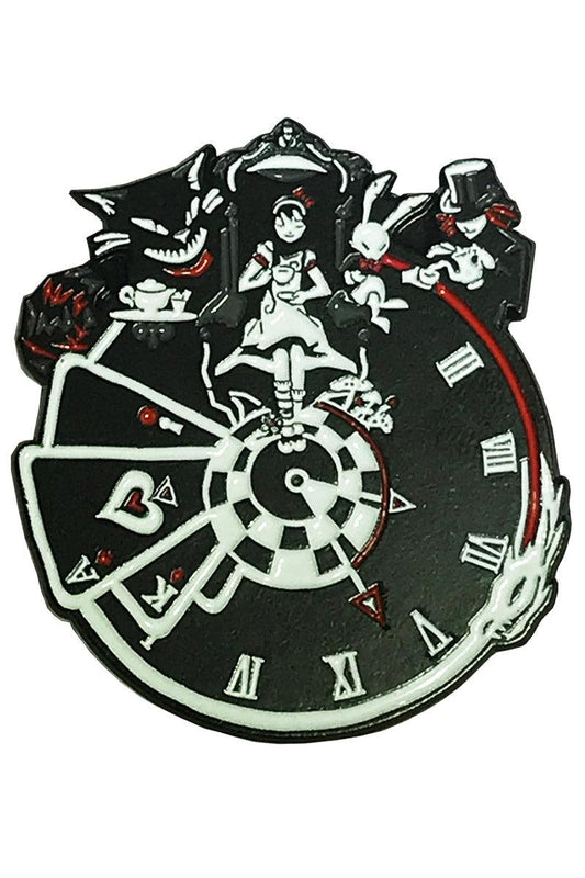 Alice in Wonderland Clock Pin