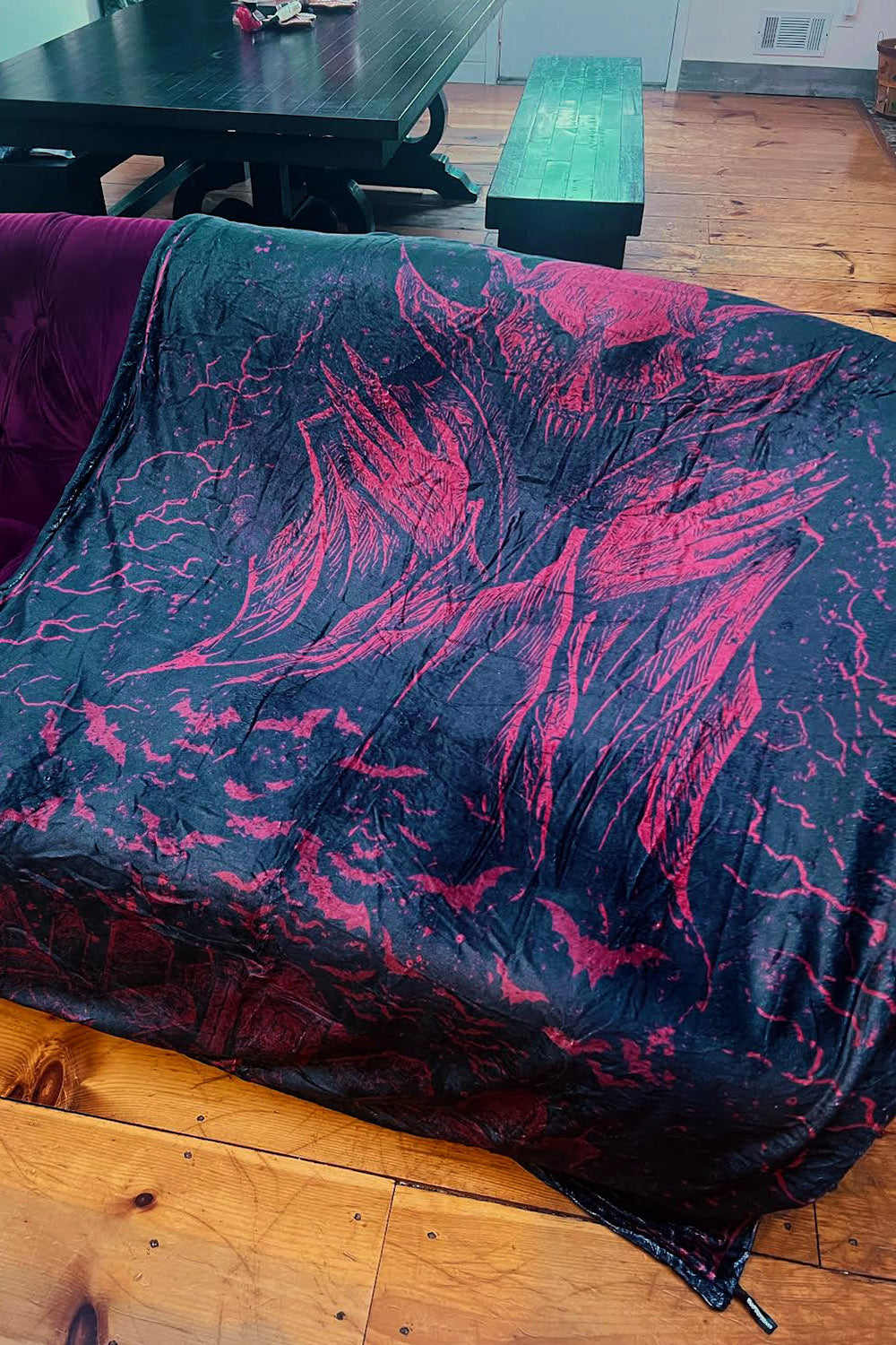 vampiric throw blanket