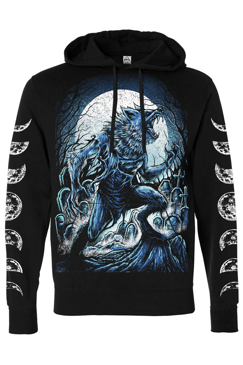 1980s horror film werefold hoodie