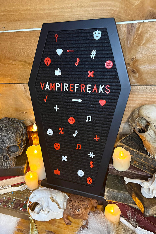 Coffin Letter Board