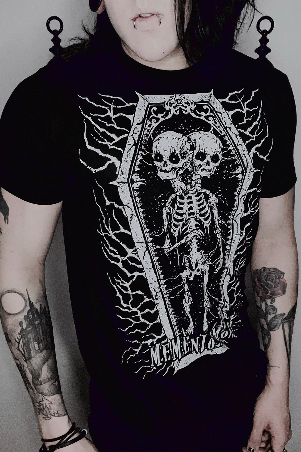 Memento Mori Conjoined Skeleton Twins Tee [Multiple Styles Available]