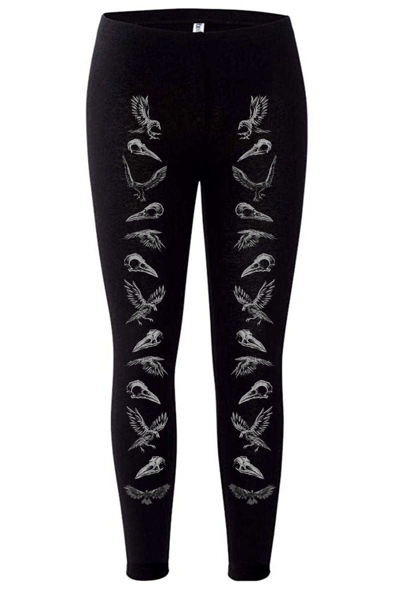 Poe's Raven Leggings [GRAY ASHES]