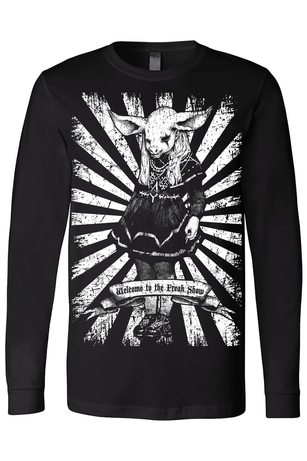 mens long sleeve freak show shirt