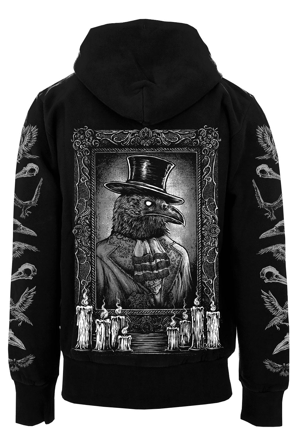 Victorian Goth Gentleman Crow Hoodie w/ Raven Sleeves – VampireFreaks ...