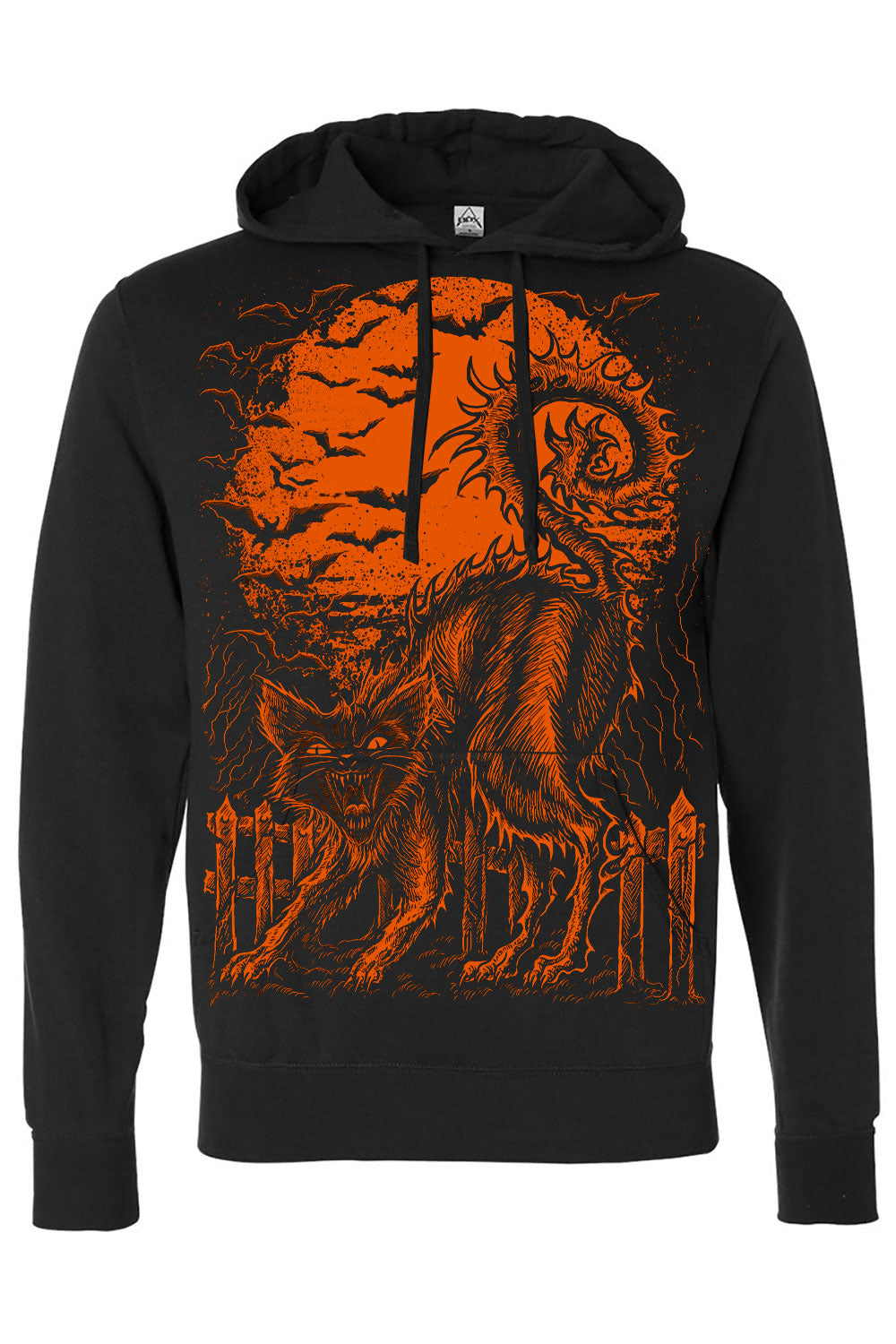 spooky halloween cat hoodie