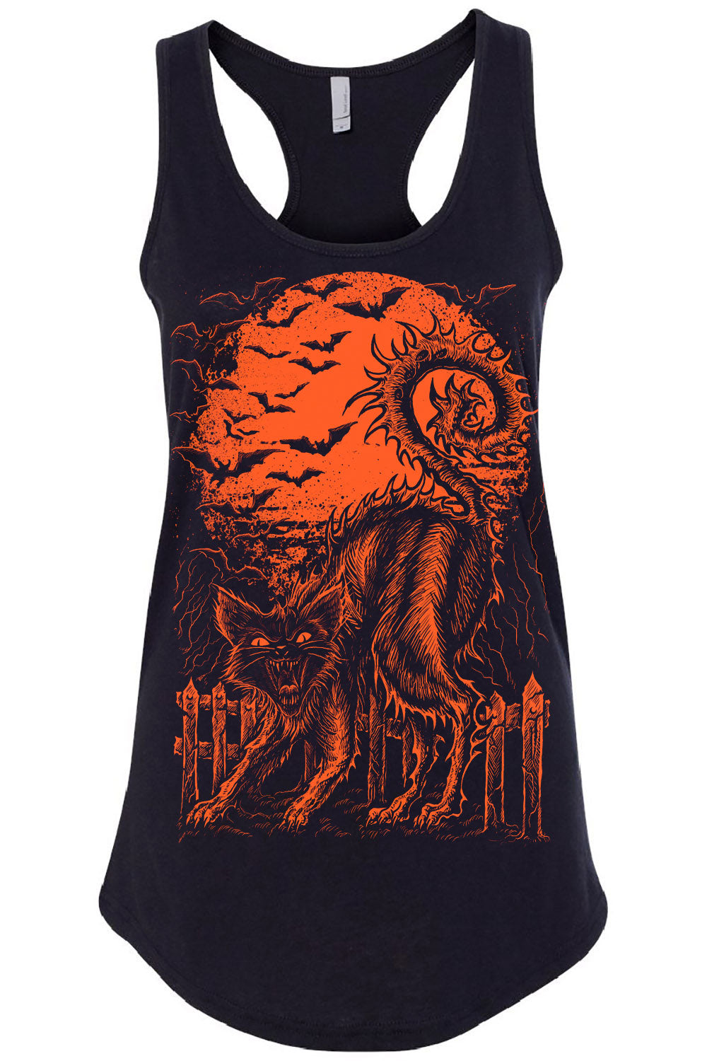 womens vintage halloween cat shirt