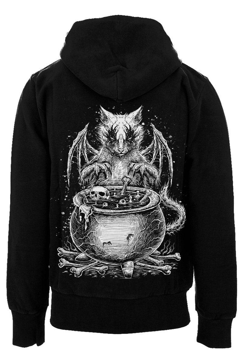 VampireFreaks Conjuring Cat Hoodie [Zipper or Pullover] - VampireFreaks