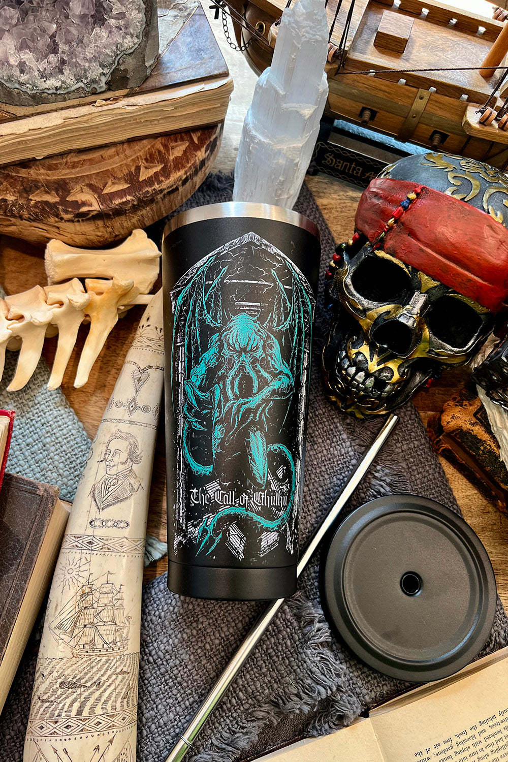 cthulhu iced tea cup