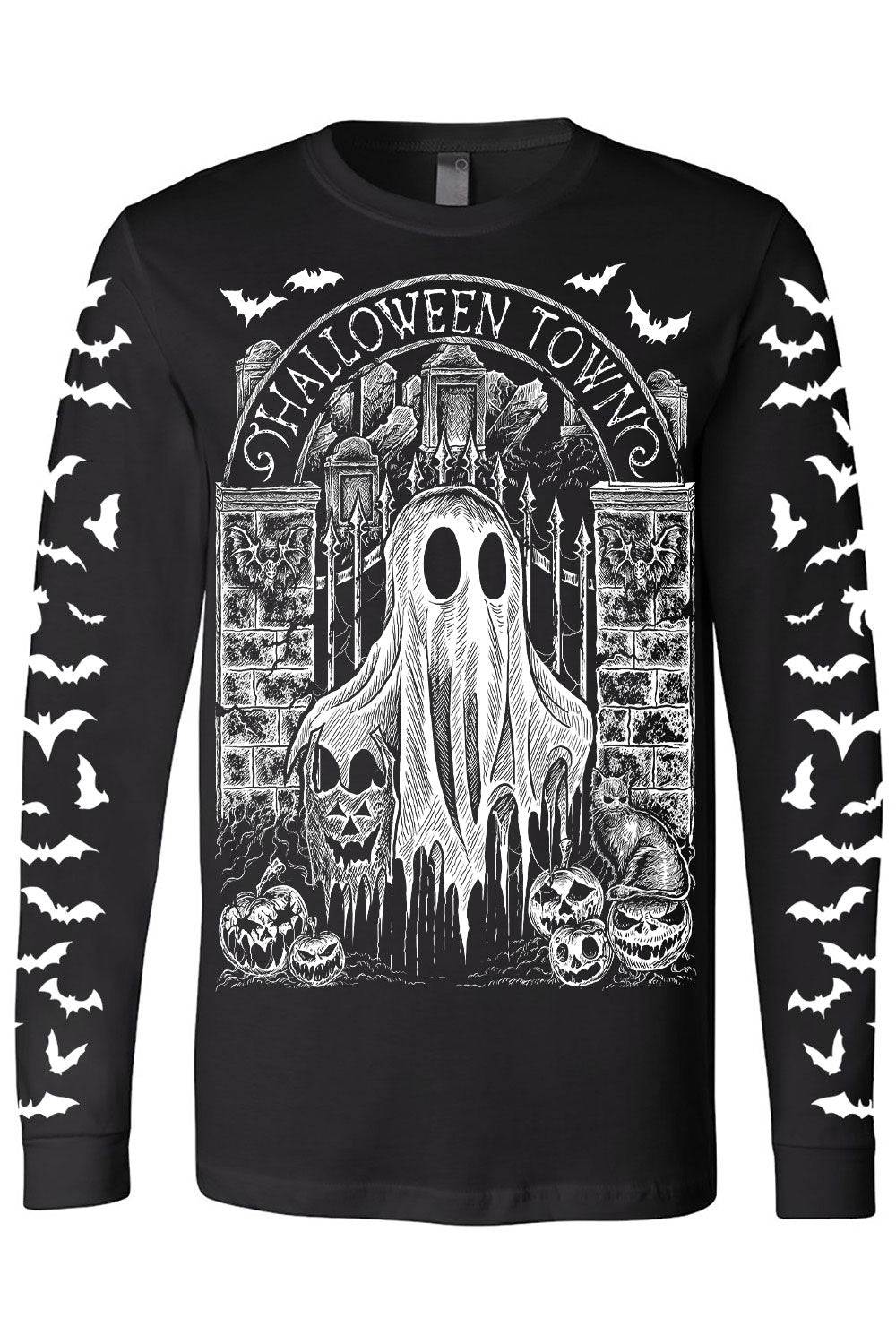 long sleeve ghost t-shirt