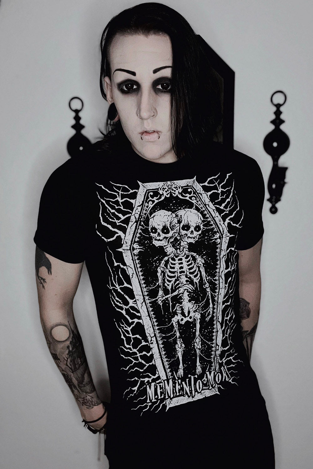 Memento Mori Conjoined Skeleton Twins Tee [Multiple Styles Available]