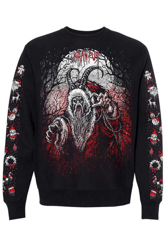 scary horror santa christmas sweater