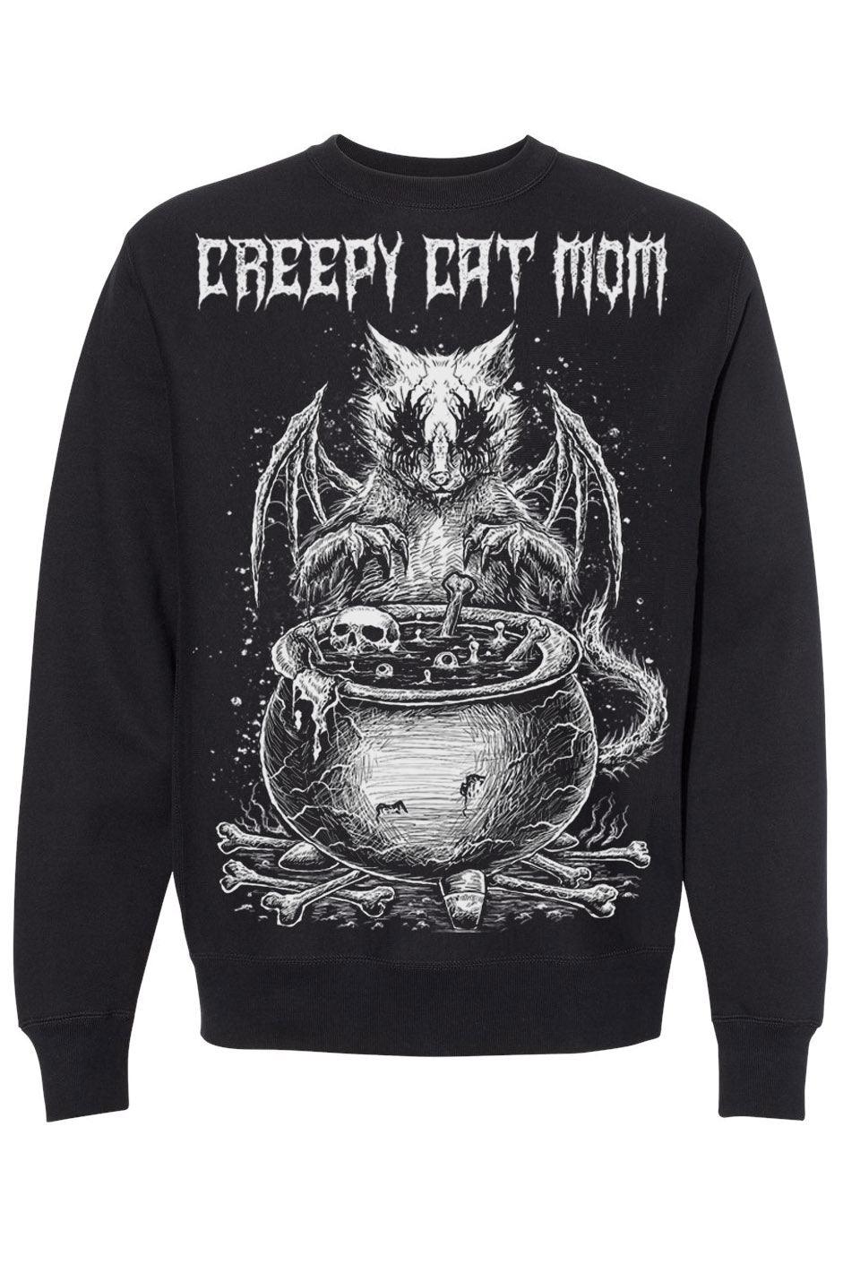 VampireFreaks Conjuring Cat Sweatshirt - VampireFreaks