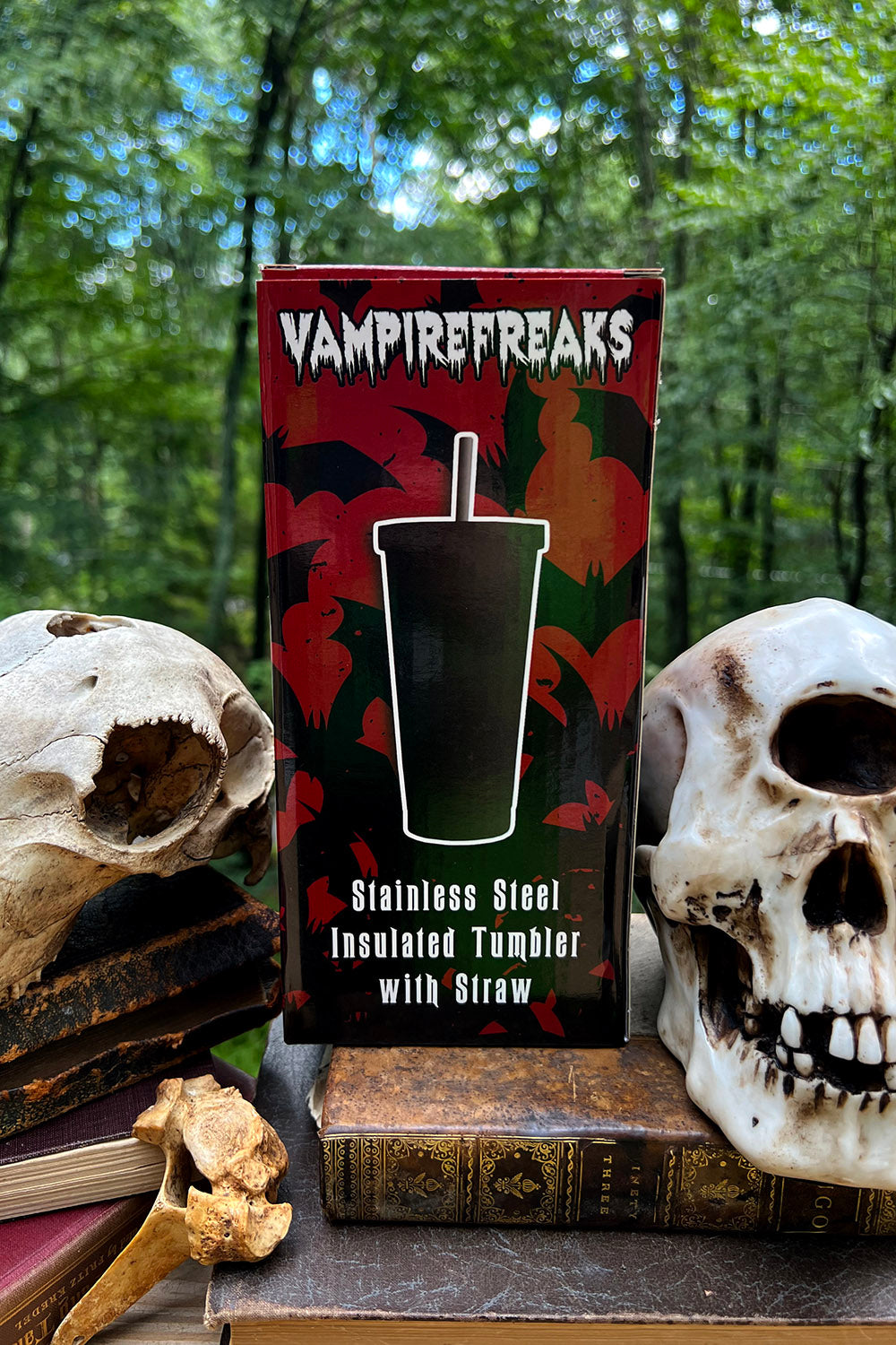 horror iced coffee cup