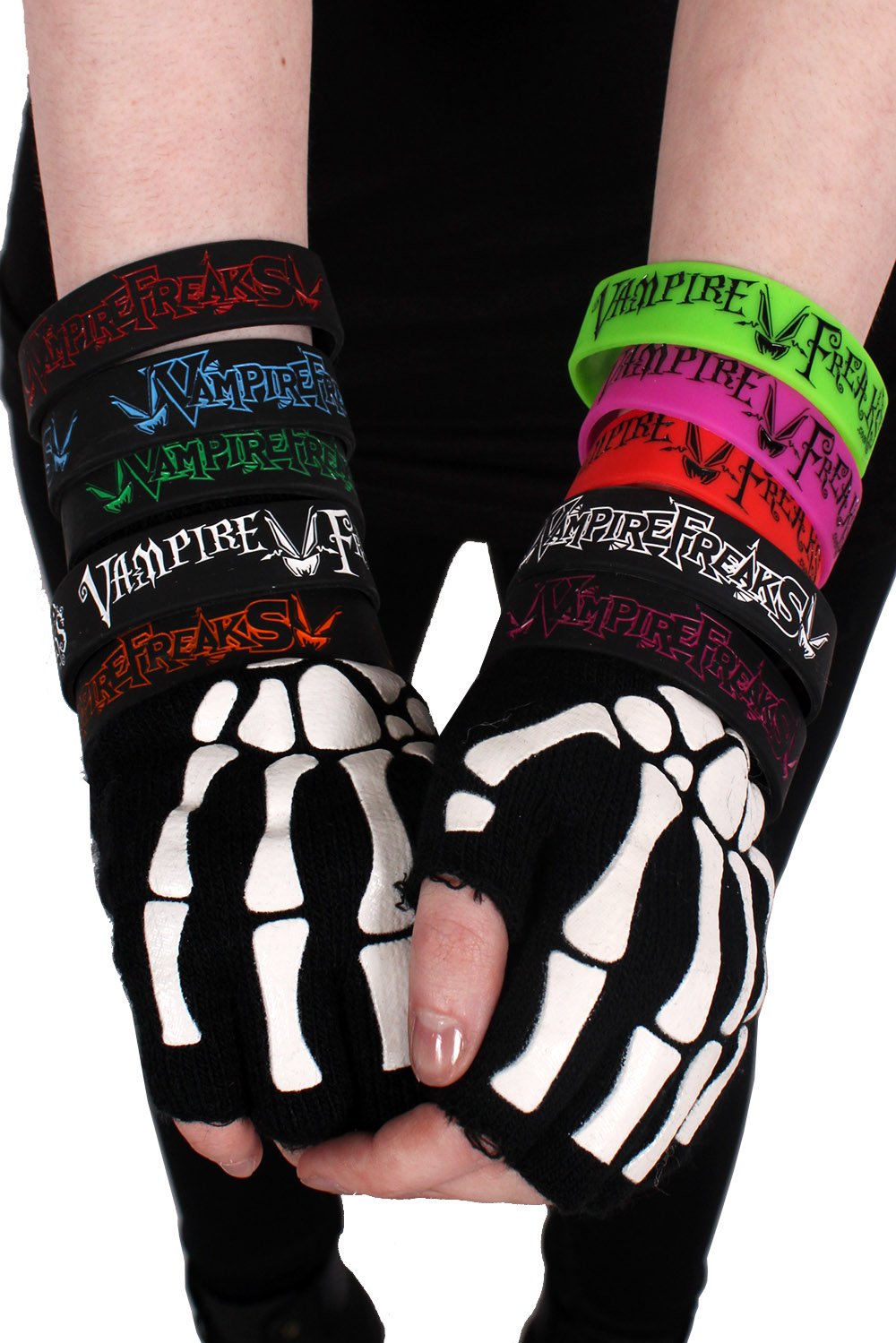 Fingerless Skeleton Gloves