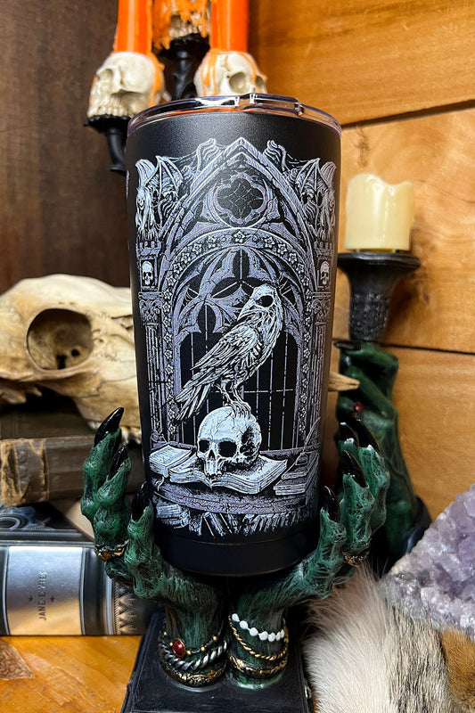 vintage gothic travel mug