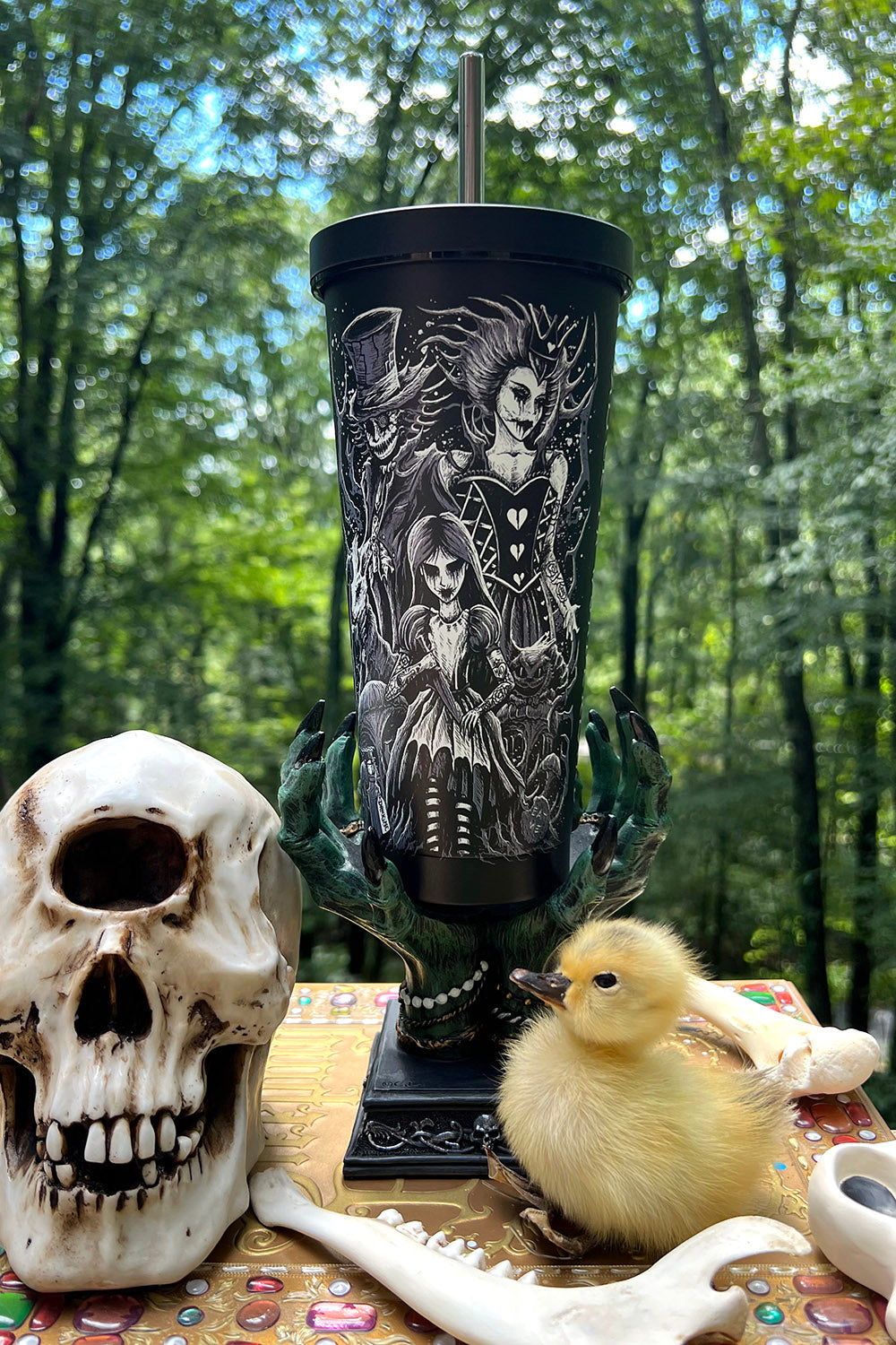 goth cottagecore travel mug