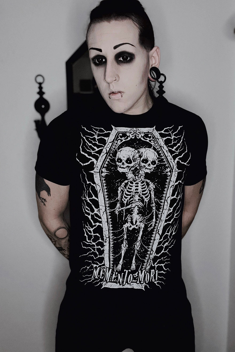 Memento Mori Conjoined Skeleton Twins Tee [Multiple Styles Available]