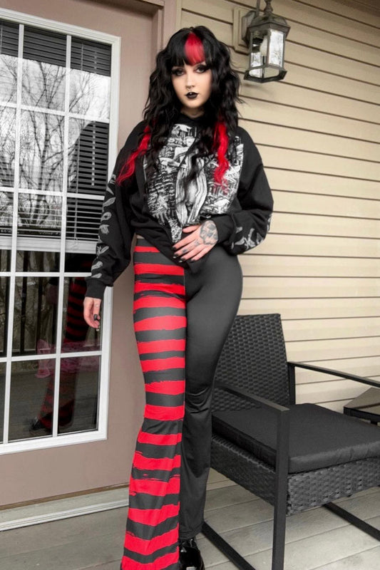 Blood Bat Striped Flares [BLACK/RED]